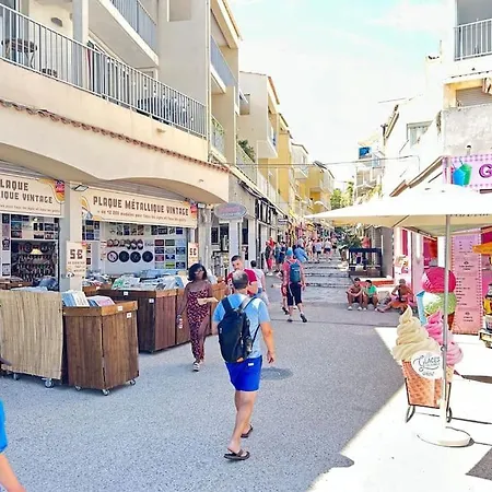 Apartmán T2 Climatise A 2 Min Du Mole Avec Balcon Et Piscine Agde